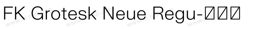 FK Grotesk Neue Regu字体转换 FK Grotesk Neue Regu字体转换